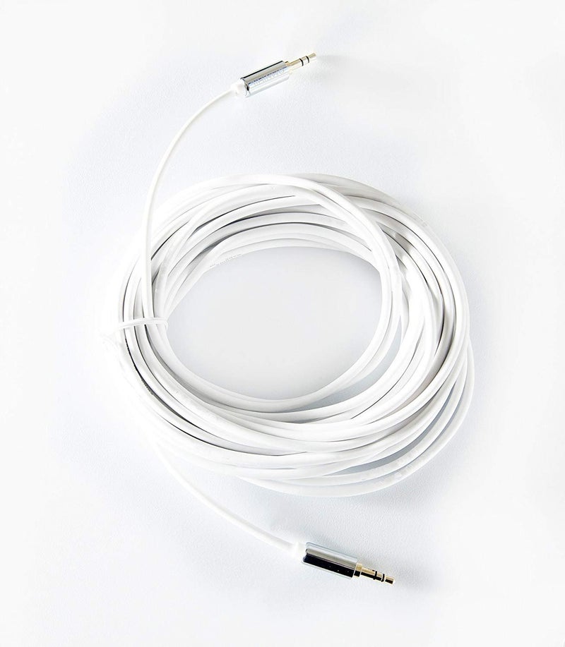 OMNIHIL 30 Feet Long 3.5mm Headset Audio AUX Extension Cable Compatible with Vomach Outdoor Speaker IPX6 Waterproof Stereo Sound Bluetooth Speakers v5 - Image 1